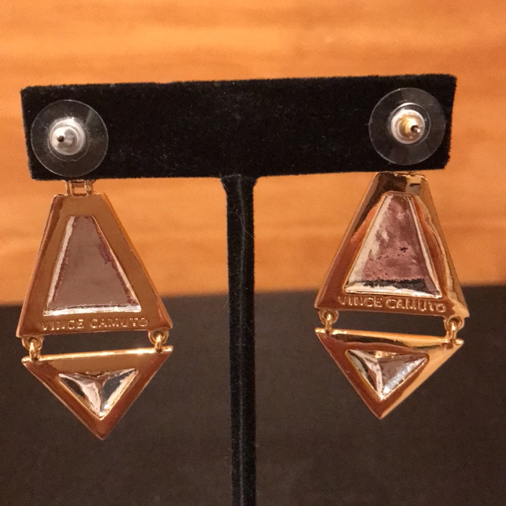 Vince Camuto Two Tone Earrings - Picture 5 of 7